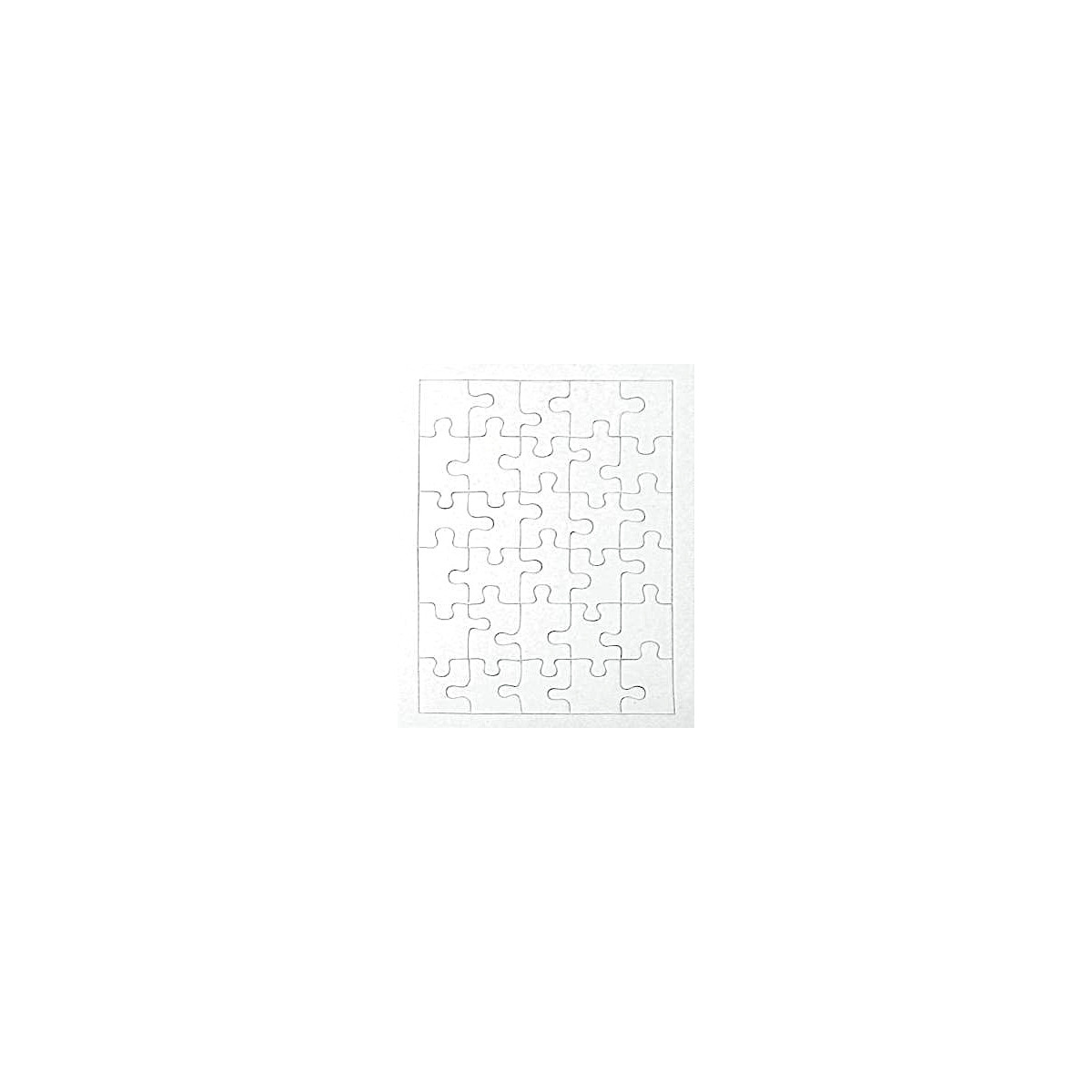 Puzzle carton blanc 30pcs