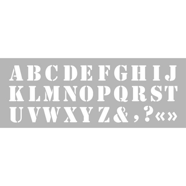 Pochoir Alphabet