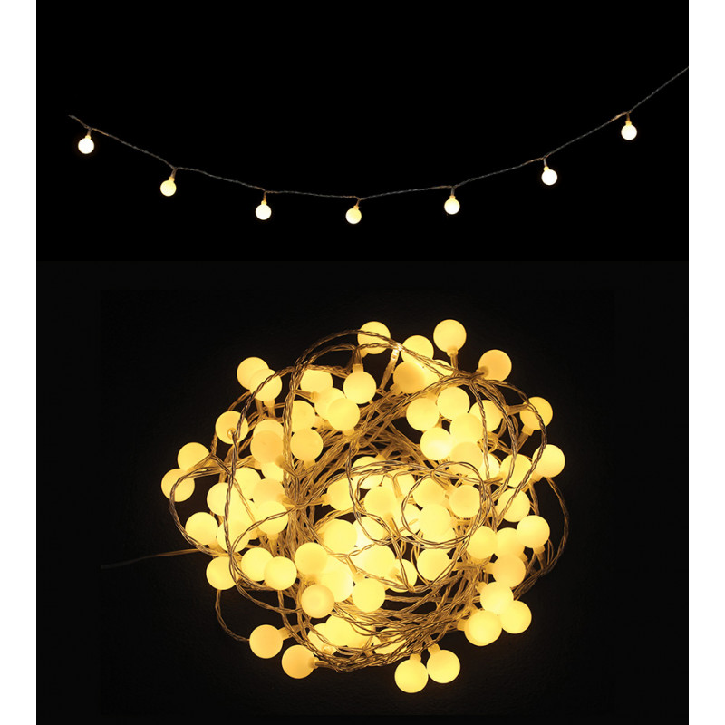 Guirlande lumineuse 80 ampoules de 11m