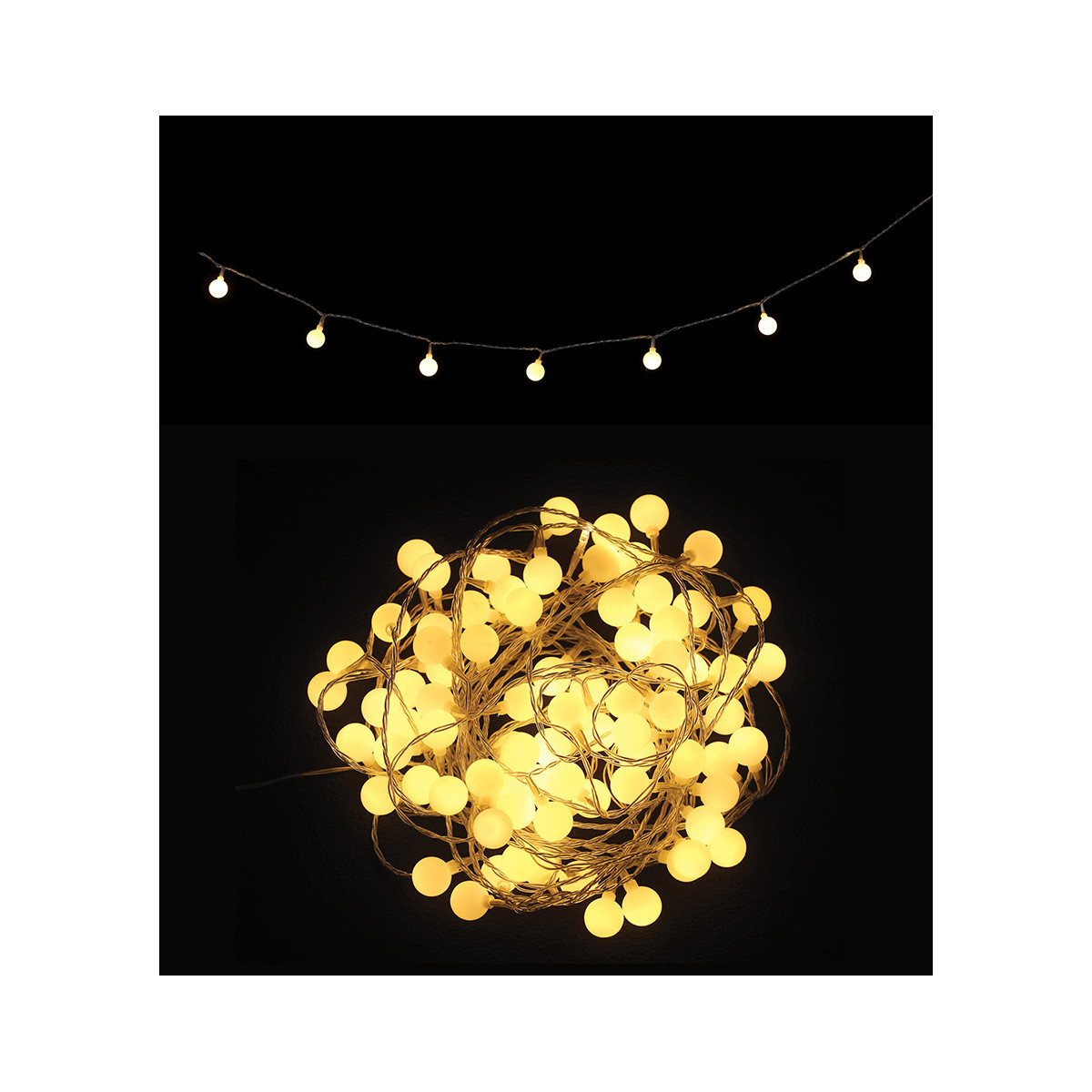 Guirlande lumineuse 80 ampoules de 11m