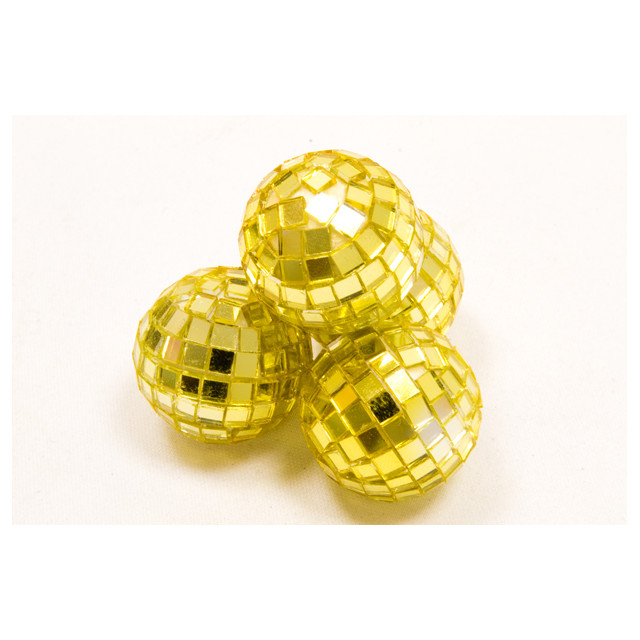 Mini boule à facette or