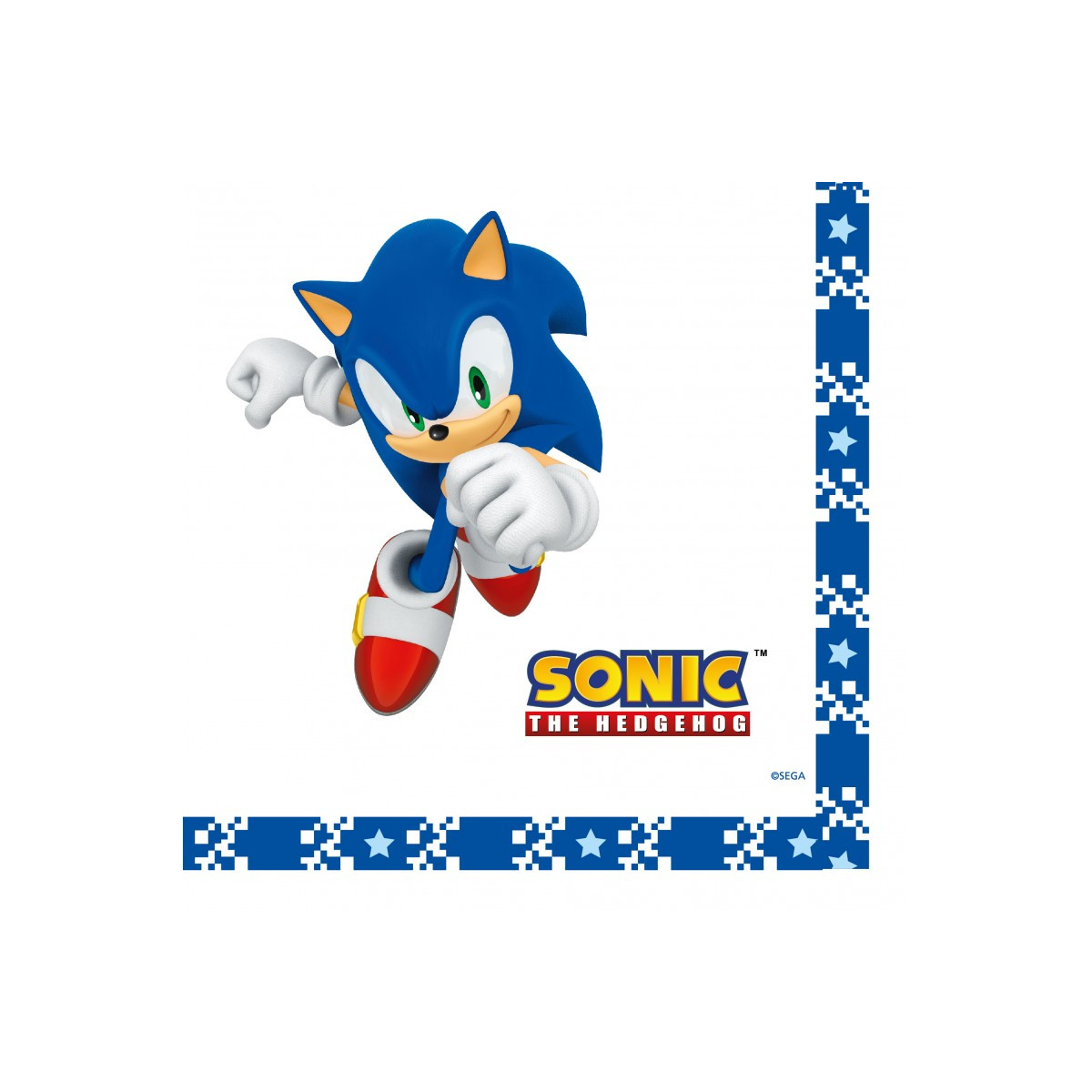 20 serviettes papier Sonic