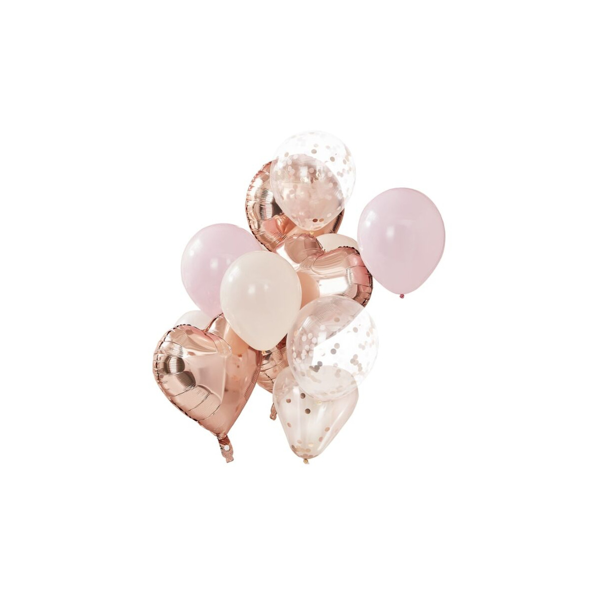 Kit Arche Ballon Rose Poudré, Blanc Et Or – La Boite à Dragées