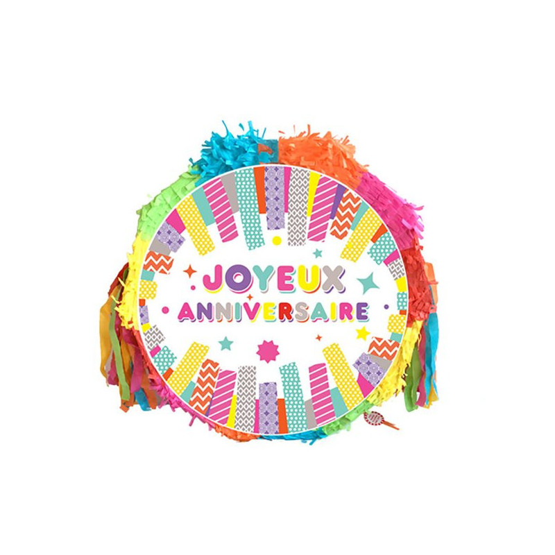 Sachet de chocolats enfant  Joyeux anniversaire Piñata