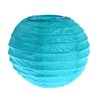 2x Petite Lanterne Papier 10cm - Turquoise