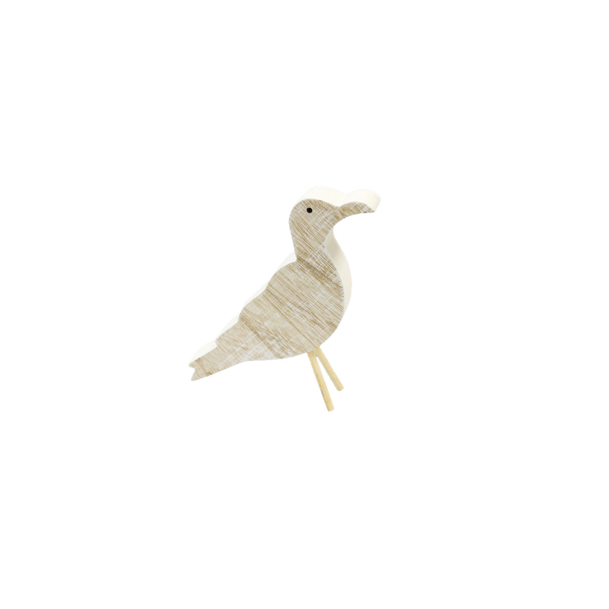 Mouette déco de table à poser en bois