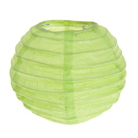 2x Petite Lanterne Papier 10cm - Vert