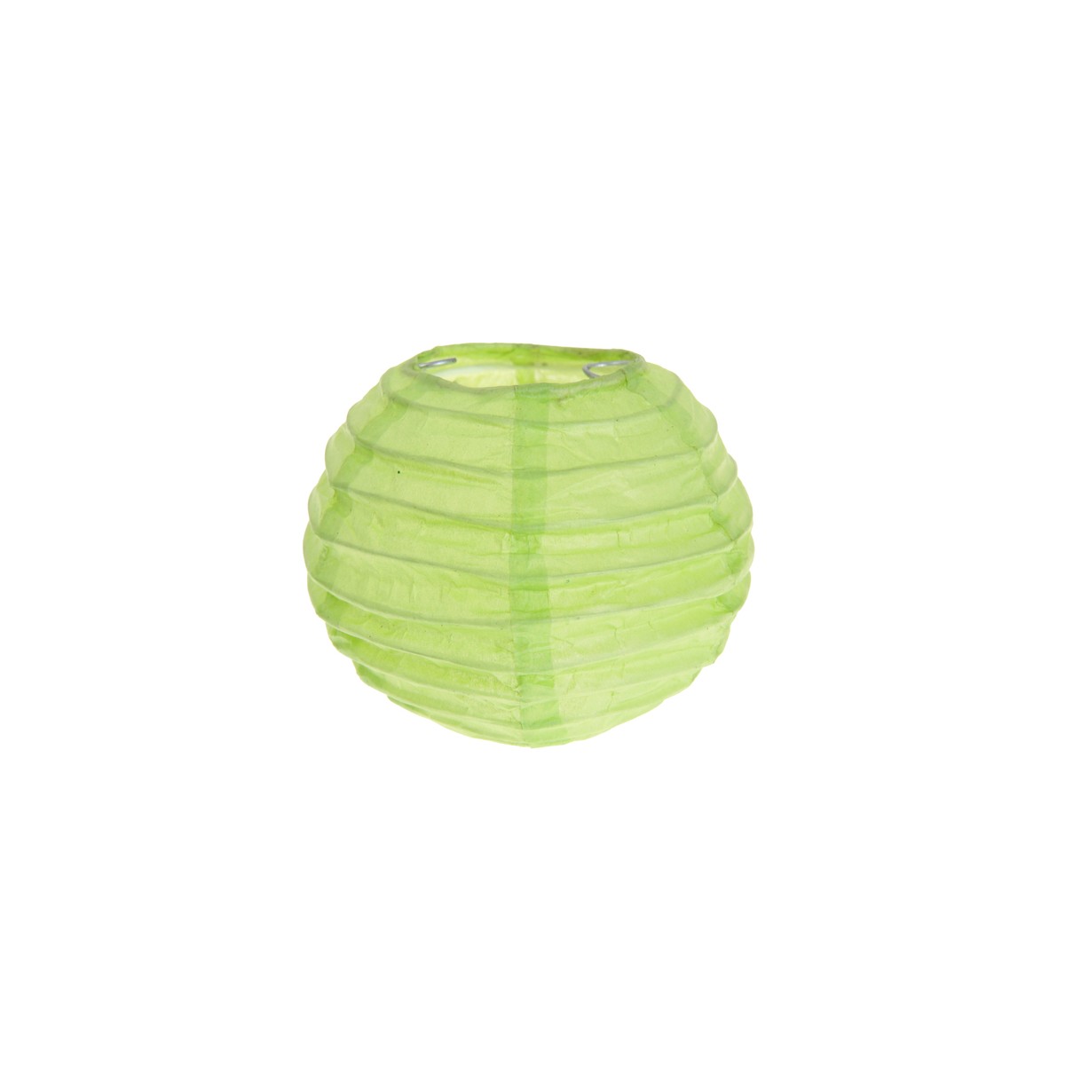 2x Petite Lanterne Papier 10cm - Vert