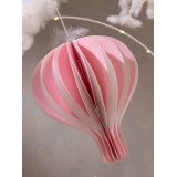Montgolfière 30 cm en papier rose