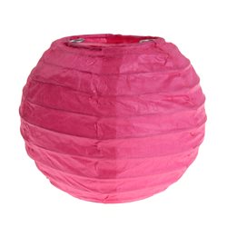 2x Petite Lanterne Papier 10cm - Fuchsia