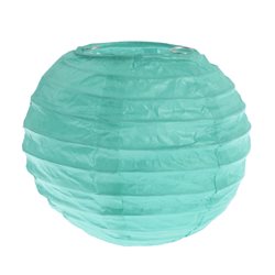 2x Petite Lanterne Papier 10cm - Menthe