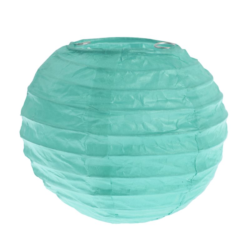 2x Petite Lanterne Papier 10cm - Menthe