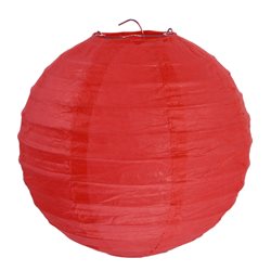 2x Lanterne Papier 30cm - Rouge