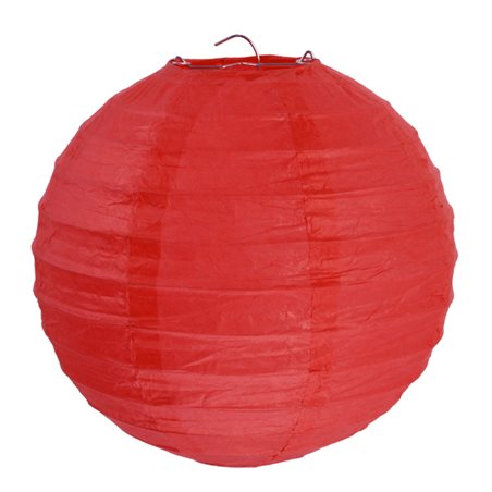 2x Lanterne Papier 30cm - Rouge