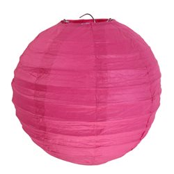 2x Lanterne Papier 30cm - Fuchsia