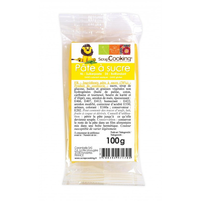 Sachet Pâte à Sucre rouge 100g