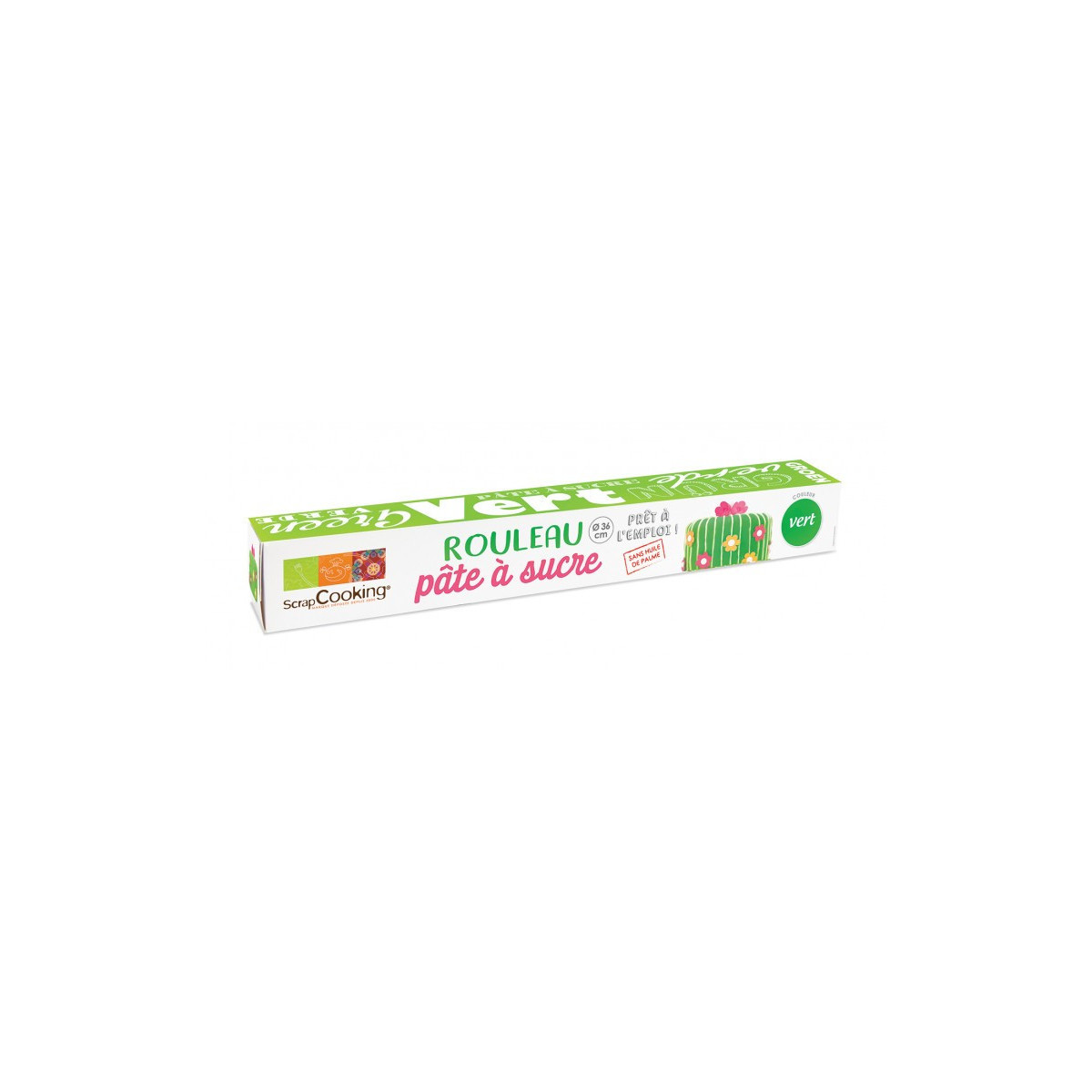 PÂTE À SUCRE FONDANT VERT PRINTANNIER 430G