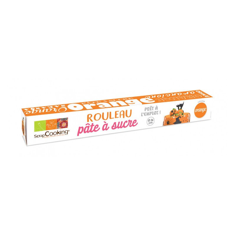 Achat en ligne pate a sucre orange 250 g Patisdécor