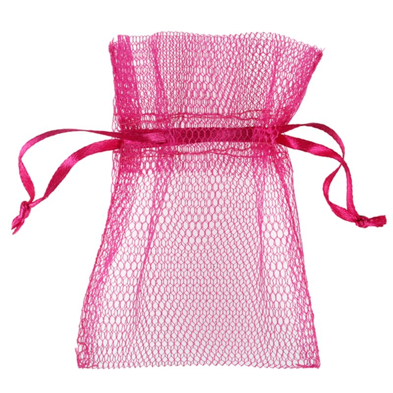 10 x Sachet Dragées Tulle - Fuchsia