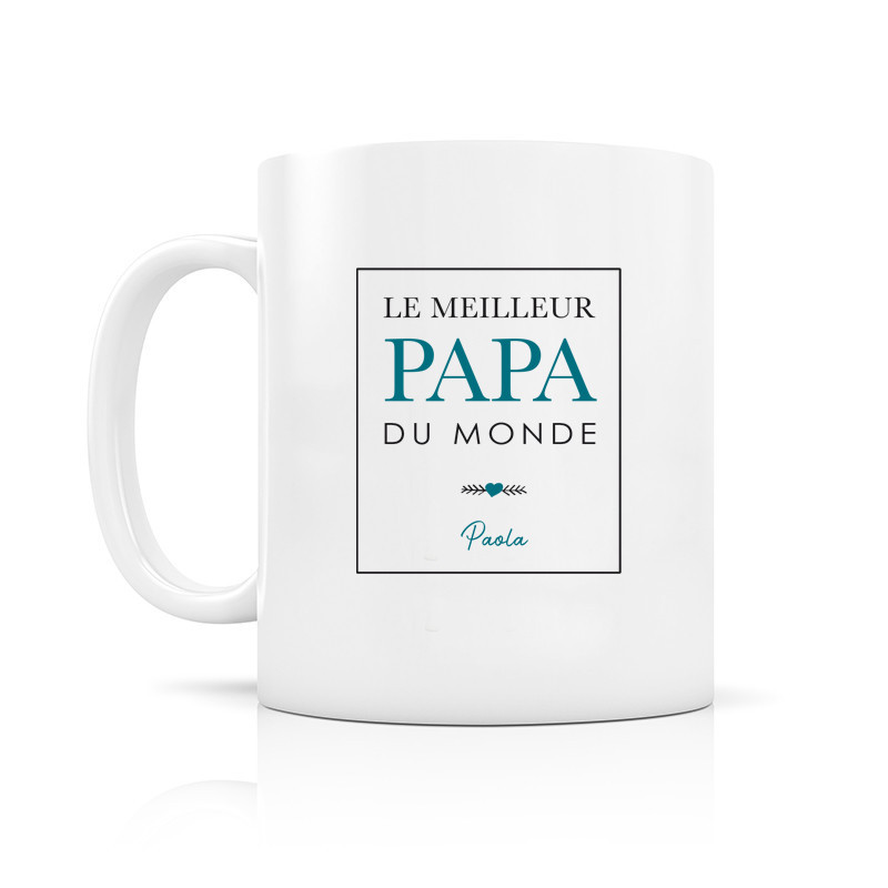 Cadeau pour papa  Idée cadeau mug prénom meilleur papa