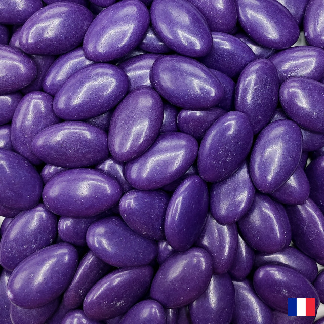 Dragées chocolat violet