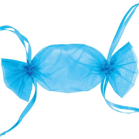 Sachet à Dragées Bonbon x6 - Turquoise