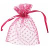 Sachet Dragées Pois x10 - Fuchsia