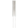 Ruban Organdi Bord Satin - Blanc