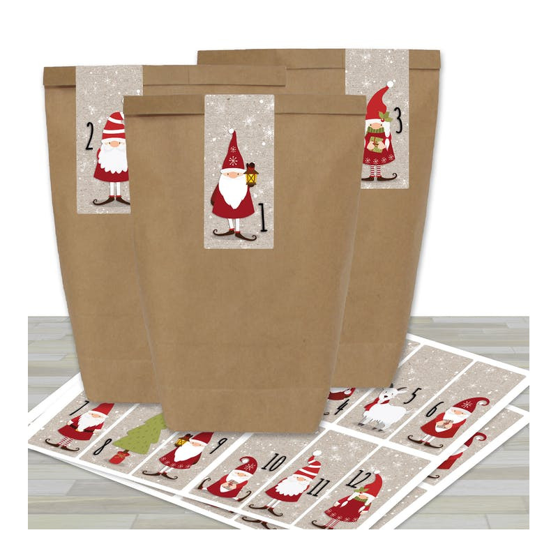 calendrier de l Avent sac TUTO advent calendar bag scrapbooking