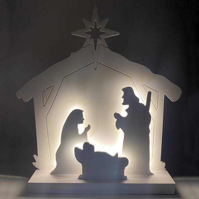 Crèche lumineuse