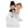Figurine Mariés Mr Mrs Chapeau
