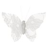 Papillon Dentelle Blanc x 4