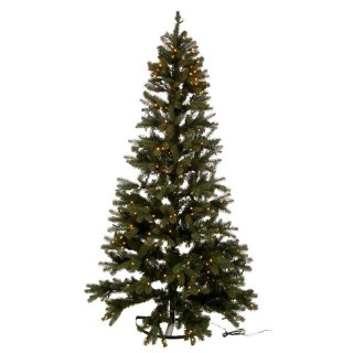 Demi sapin de Noël avec LED intégrées d’une hauteur de 2,25m