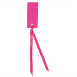 Etiquette Rectangle Ruban Satin x12 – Fuchsia