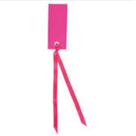 Etiquette Rectangle Ruban Satin x12 – Fuchsia