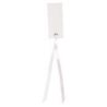 Etiquette Rectangle Ruban Satin x12 - Blanc