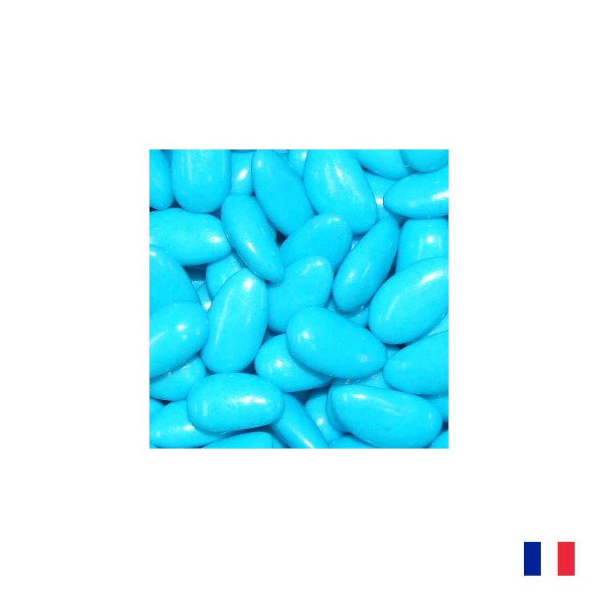 1kg Dragées Amande Turquoise