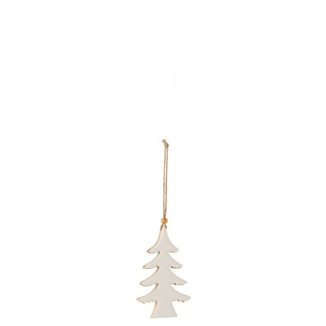 Sapin de Noël suspendu en bois de manguier blanc