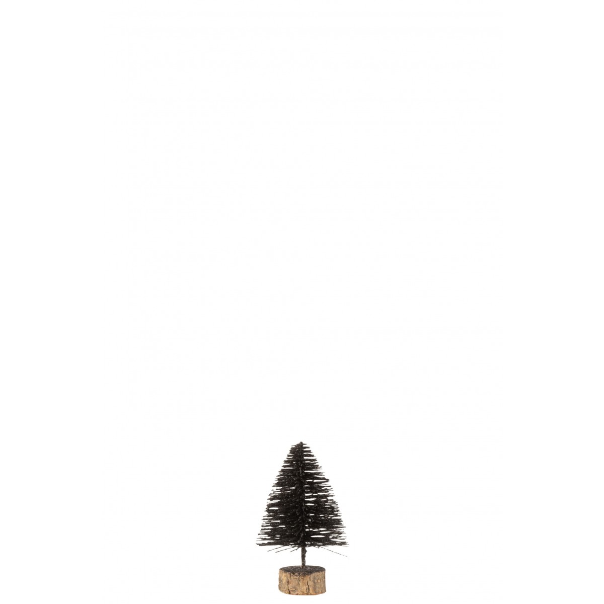 Sapin de Noël décoratif de couleur noir en plastique