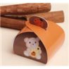 50x Boite Dragées ourson Marron