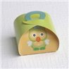 50x Boite Dragées Hibou Vert