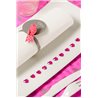 Décoration de table Petit coeur Fuchsia