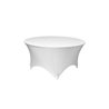 Nappe Ronde Blanche Lycra Extensible