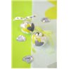 Décoration de table Grand coeur transparent