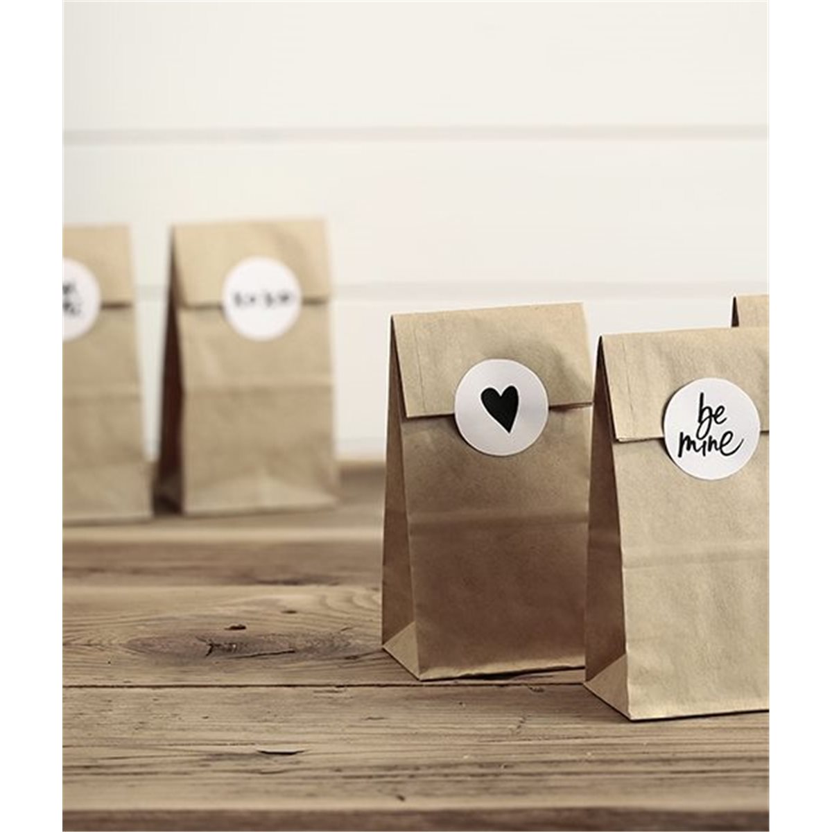 Download Sachet Dragées Papier Kraft + Etiquette Autocollante