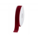 Ruban de velours rouge 25 mm