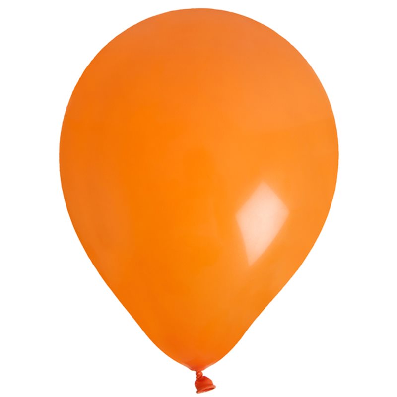 Ballon de Baudruche uni Orange x 10