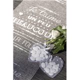 Sachet Dragées Coeur à Pois x4