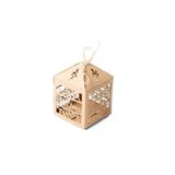 Boite Dragées Baptême Cage Kraft x20