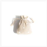 Sachet Dragées Lin Coeur x 5